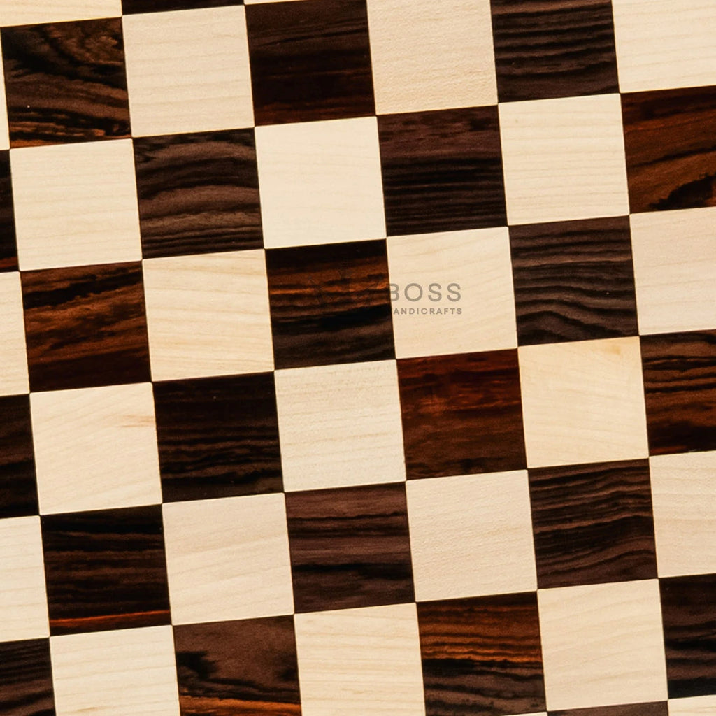 16” ROSEWOOD AND MAPLE WOOD CHESS BOARD 45mm Square