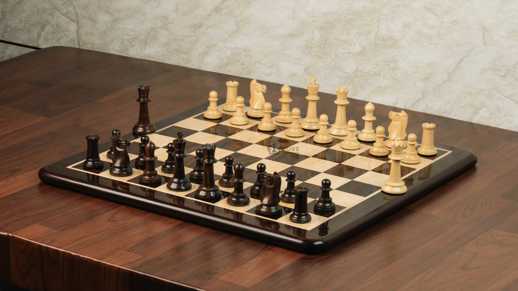 3.6” SLEEK KNIGHT PREMIUM ROSEWOOD WEIGHTED CHESS PIECES