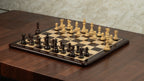 3” ROYAL KNIGHT STAUNTON ROSEWOOD WEIGHTED CHESS PIECES & 21” GOLDEN ROSEWOOD CHESSBOARD & BOX