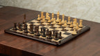 3.8” RUSSIAN COLLECTOR ROSEWOOD WEIGHTED CHESS PIECES, 21” ROSEWOOD CHESSBOARD & STORAGE BOX