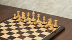 3.8” RUSSIAN COLLECTOR ROSEWOOD WEIGHTED CHESS PIECES, 21” ROSEWOOD CHESSBOARD & STORAGE BOX