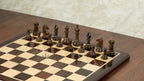3.8” RUSSIAN COLLECTOR ROSEWOOD WEIGHTED CHESS PIECES, 21” ROSEWOOD CHESSBOARD & STORAGE BOX