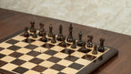 3” ROYAL KNIGHT STAUNTON ROSEWOOD WEIGHTED CHESS PIECES & 21” GOLDEN ROSEWOOD CHESSBOARD & BOX