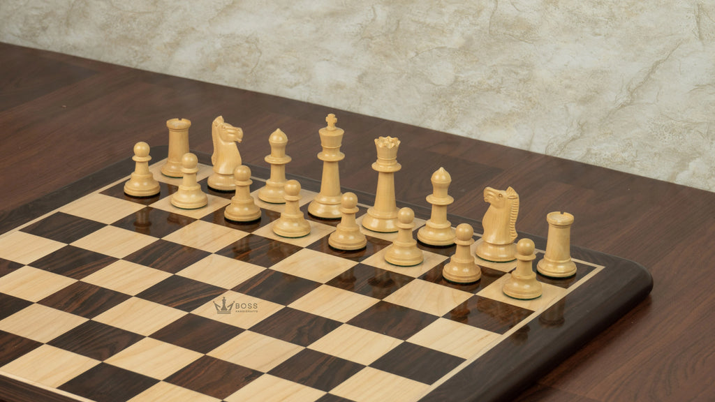 3.6” SLEEK KNIGHT PREMIUM ROSEWOOD WEIGHTED CHESS PIECES