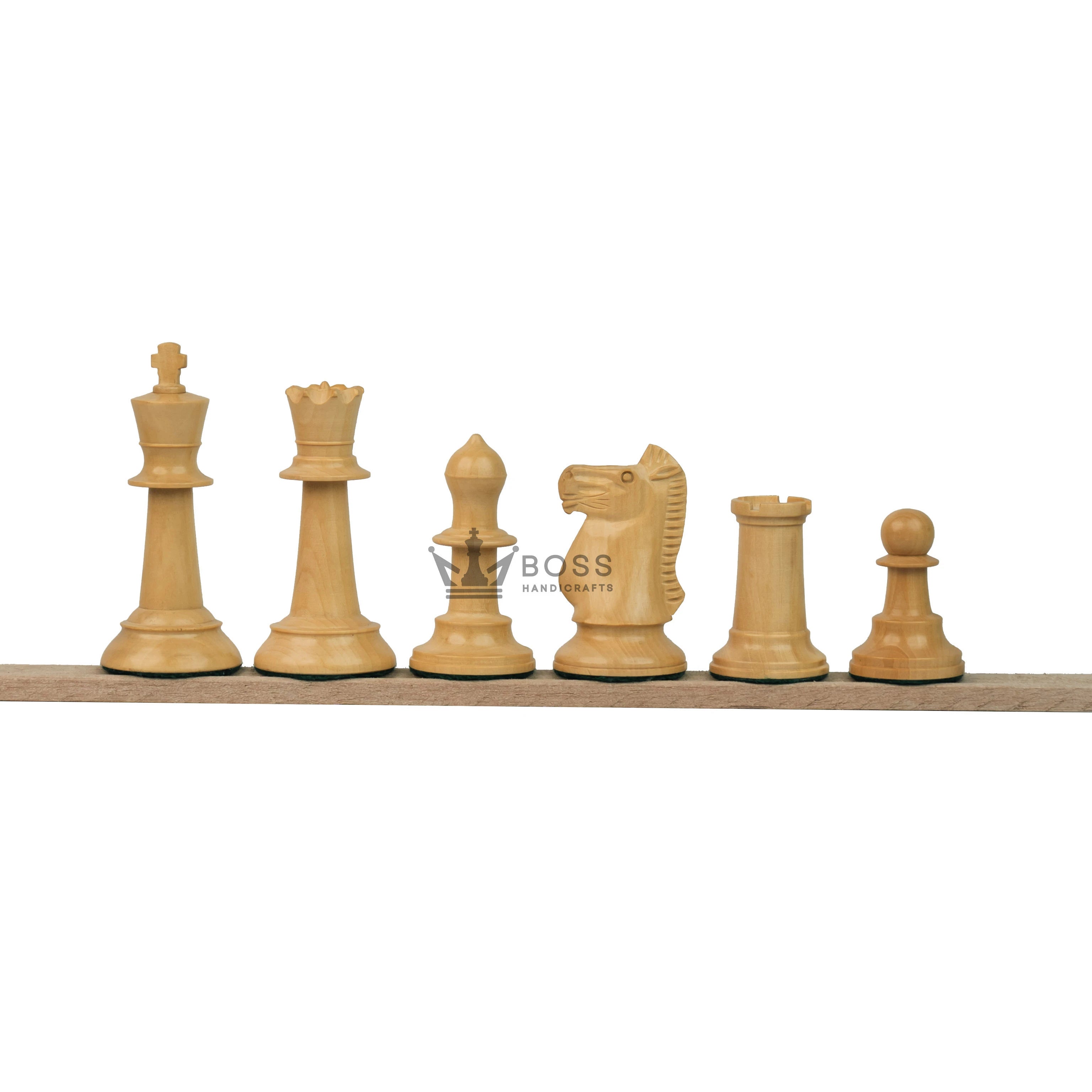 3.6” SLEEK KNIGHT PREMIUM ROSEWOOD WEIGHTED CHESS PIECES