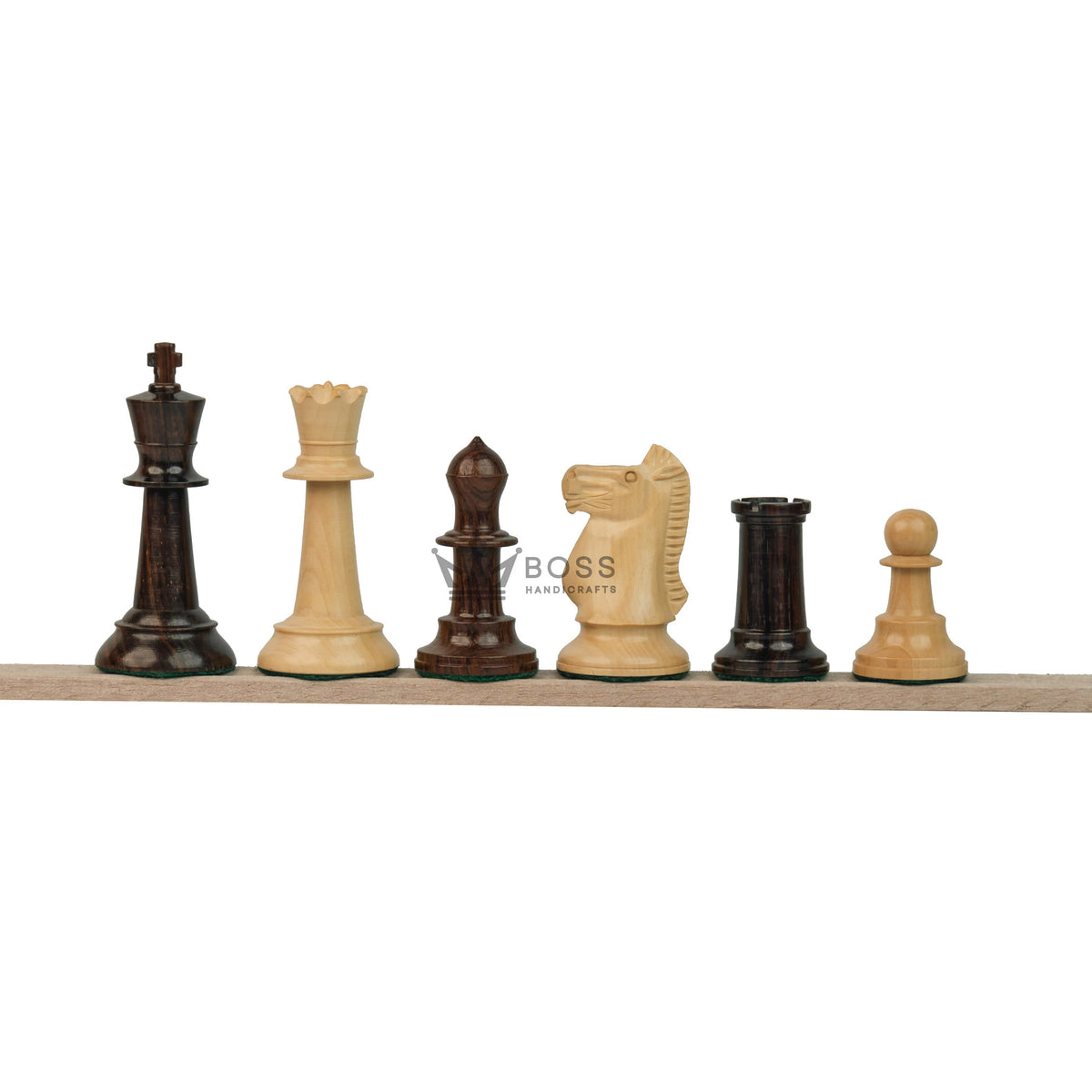 3.6” SLEEK KNIGHT PREMIUM ROSEWOOD WEIGHTED CHESS PIECES