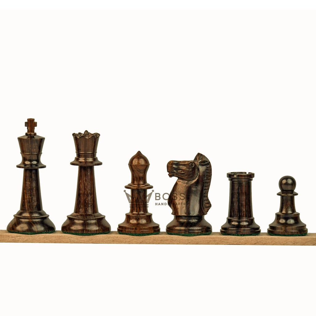 3.6” SLEEK KNIGHT PREMIUM ROSEWOOD WEIGHTED CHESS PIECES