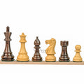 3” ROYAL KNIGHT STAUNTON ROSEWOOD WEIGHTED CHESS PIECES