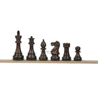 3” ROYAL KNIGHT STAUNTON ROSEWOOD WEIGHTED CHESS PIECES & 21” GOLDEN ROSEWOOD CHESSBOARD & BOX