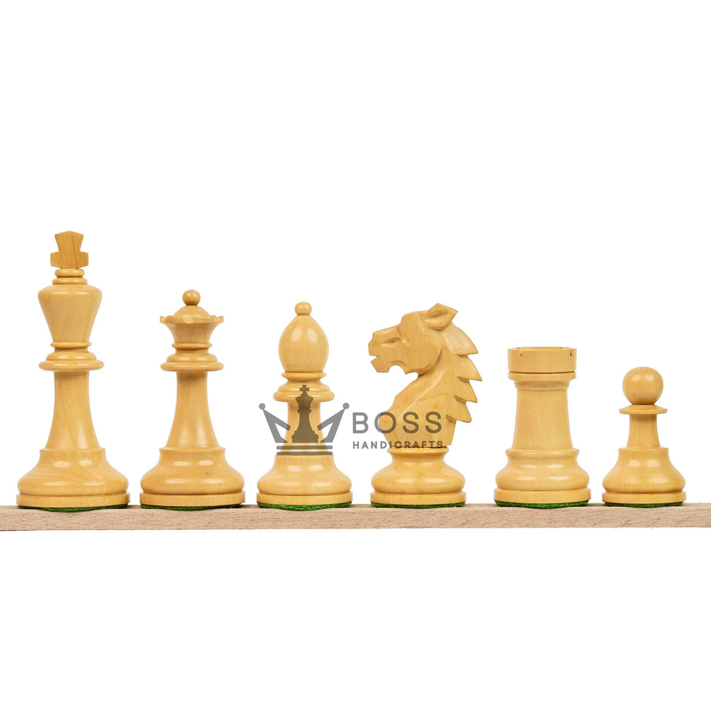 3.9” REPRODUCED BOHEMIAN ROSEWOOD TRIPLE WEIGHTED CHESS PIECES, 21” ROSEWOOD CHESSBOARD & BOX