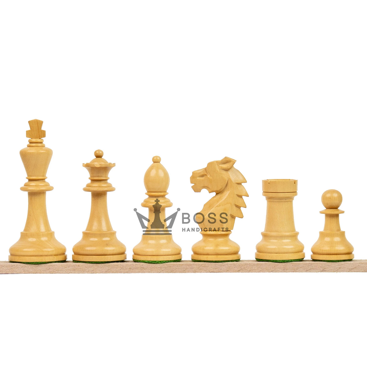 3.9” REPRODUCED BOHEMIAN ROSEWOOD TRIPLE WEIGHTED CHESS PIECES, 21” ROSEWOOD CHESSBOARD & BOX