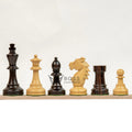3.9” REPRODUCED BOHEMIAN WOODEN TRIPLE WEIGHTED ROSEWOOD CHESS PIECES