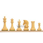 3.1” REPRODUCED 2016 SINQUEFIELD STAUNTON WEIGHTED ROSEWOOD CHESS PIECES, 16” ROSEWOOD BOARD & BOX