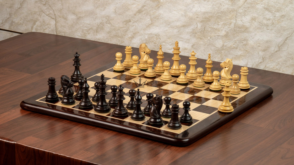 4.1” DOUBLE HEAD ROSEWOOD WEIGHTED CHESS PIECES