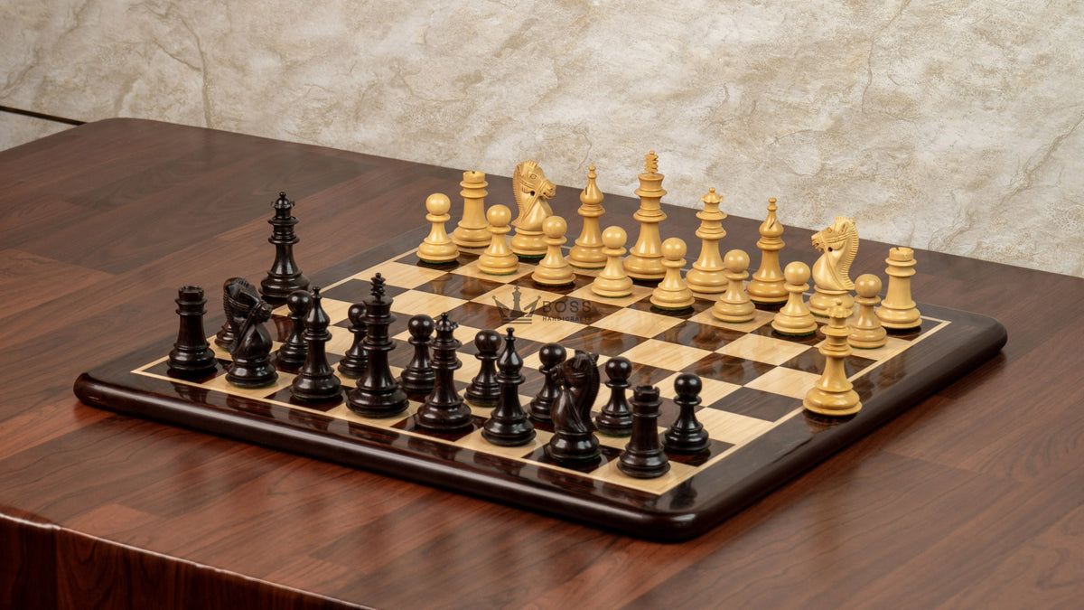 4.1” DOUBLE HEAD ROSEWOOD WEIGHTED CHESS PIECES