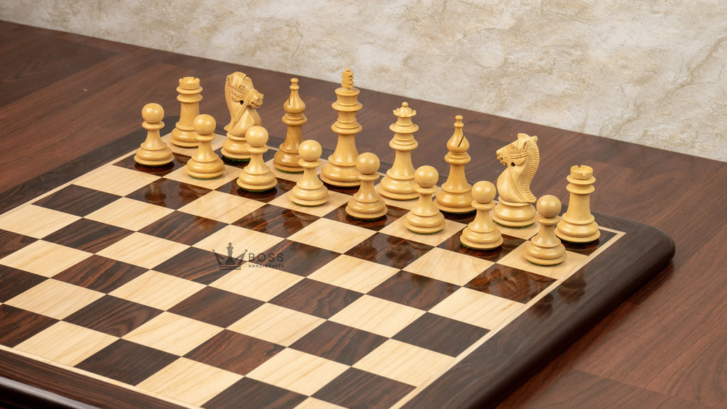 4.1” DOUBLE HEAD ROSEWOOD WEIGHTED CHESS PIECES