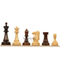 4.4” 1972 SKOPJE OLYMPIAD TRIPLE WEIGHTED ROSEWOOD CHESS PIECES