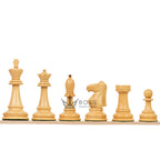 4.4” 1972 SKOPJE OLYMPIAD TRIPLE WEIGHTED ROSEWOOD CHESS PIECES, 21” ROSEWOOD CHESSBOARD & BOX