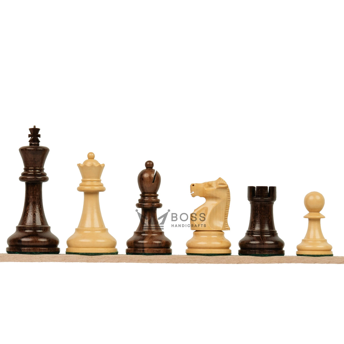 3.75” THE FISCHER SPASSKY 1972 SERIES ROSEWOOD DOUBLE WEIGHTED CHESS PIECES