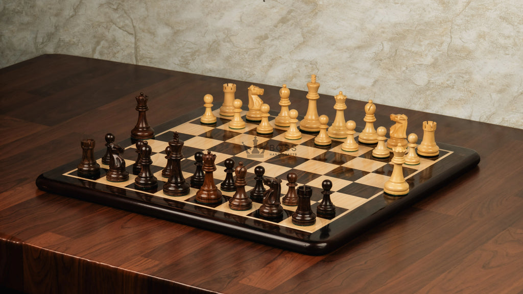 3.75” THE FISCHER SPASSKY 1972 SERIES ROSEWOOD DOUBLE WEIGHTED CHESS PIECES