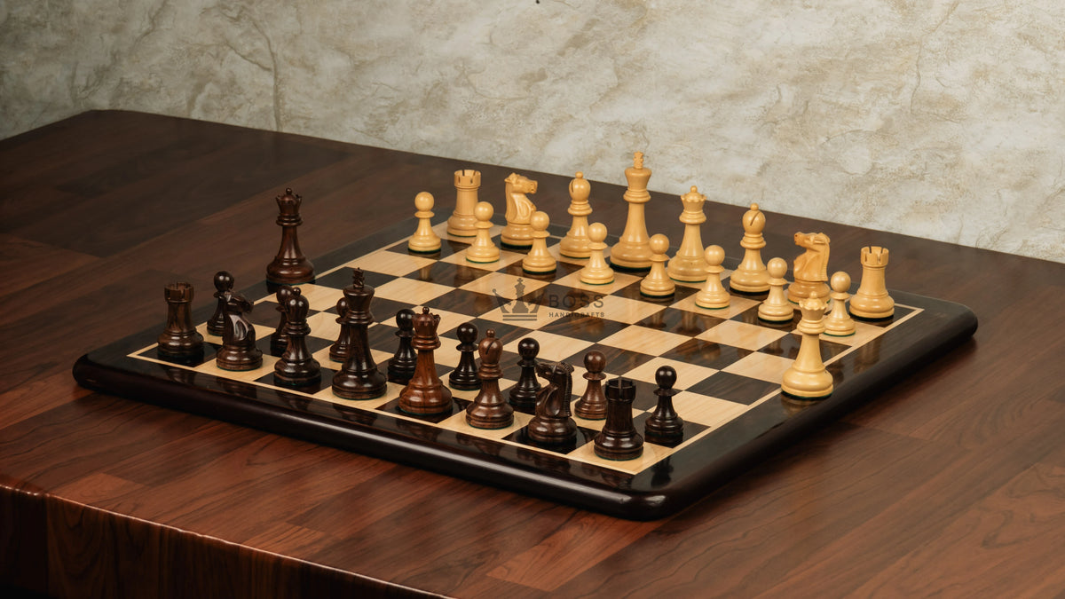 3.75” THE FISCHER SPASSKY 1972 SERIES ROSEWOOD DOUBLE WEIGHTED CHESS PIECES