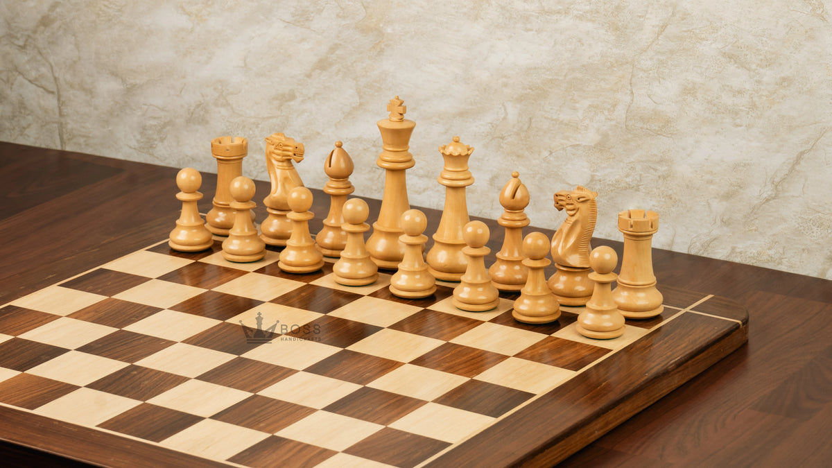 6” JUMBO ROYAL KNIGHT STAUNTON CHESS PIECES