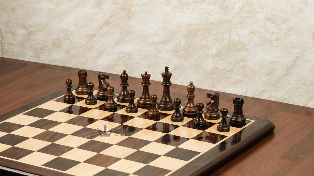 3.75” THE FISCHER SPASSKY 1972 SERIES ROSEWOOD DOUBLE WEIGHTED CHESS PIECES