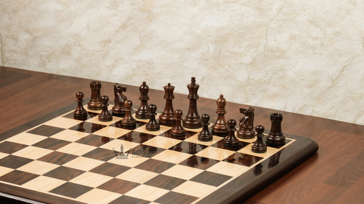 3.75” THE FISCHER SPASSKY 1972 SERIES ROSEWOOD DOUBLE WEIGHTED CHESS PIECES