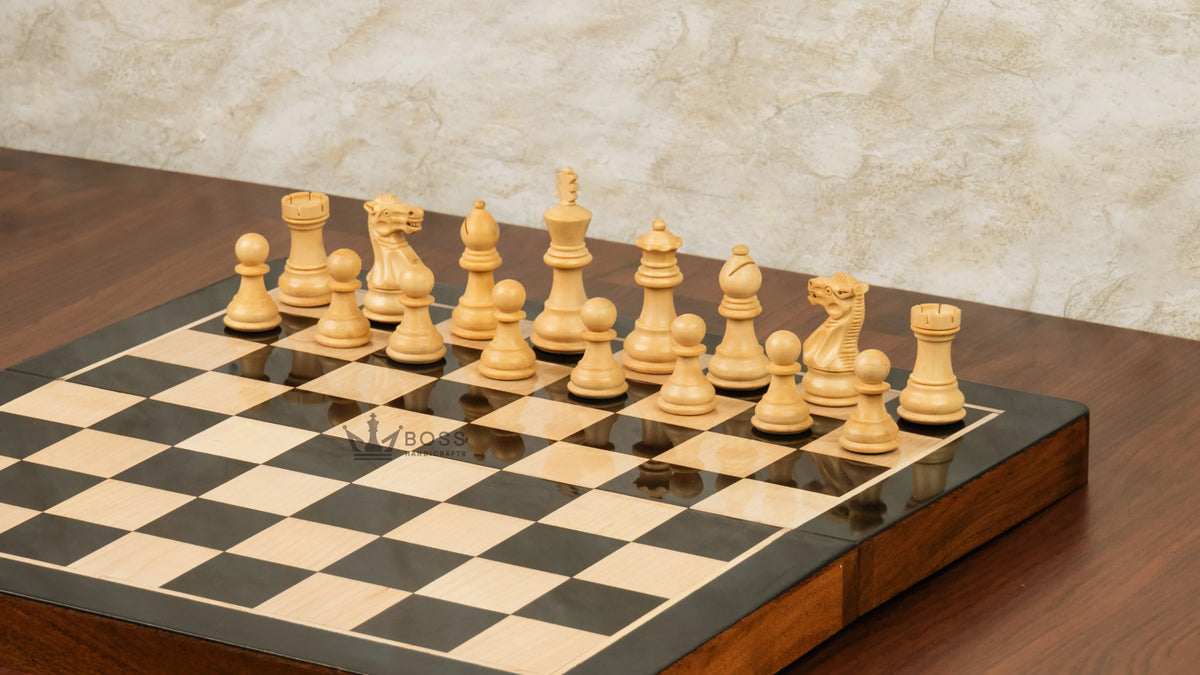 16” LUXURY EBONY TRAVEL FOLDABLE MAGNETIC CHESS SET