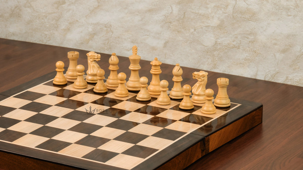 16” LUXURY ROSEWOOD TRAVEL FOLDABLE MAGNETIC CHESS SET