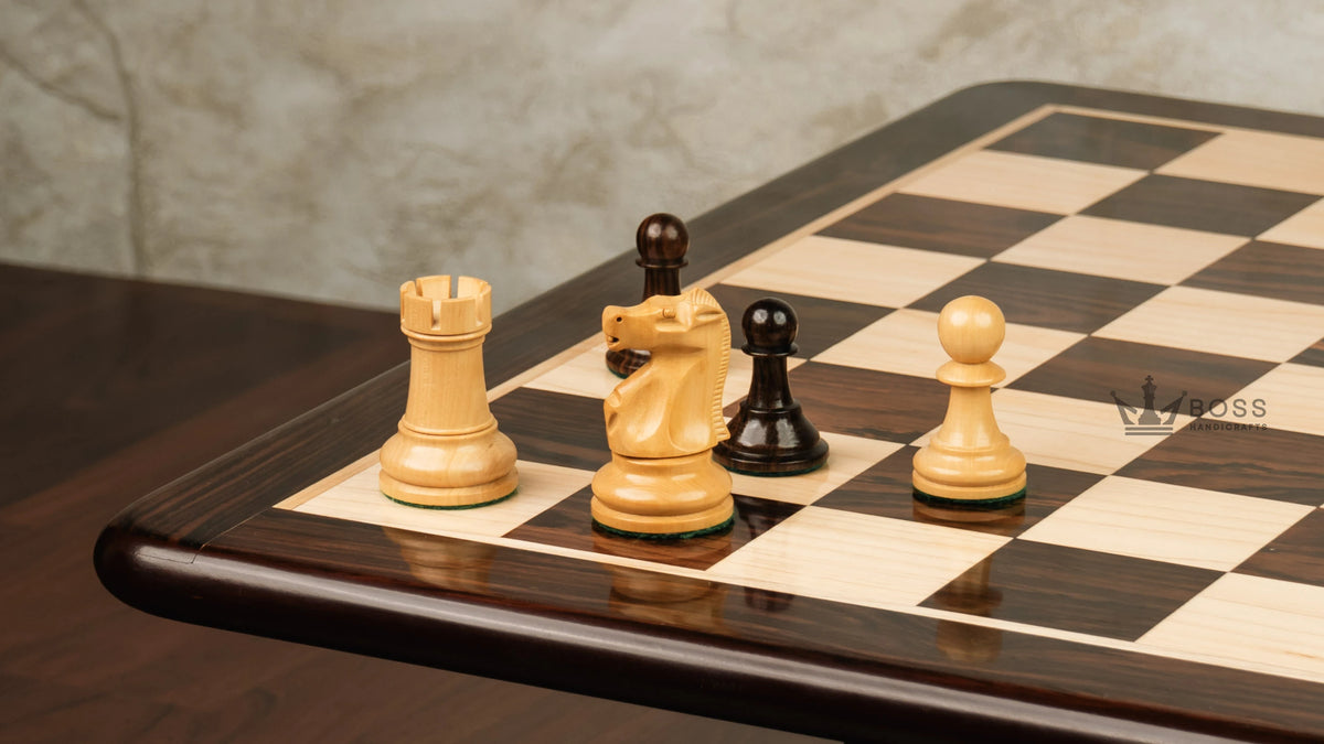 3.75” THE FISCHER SPASSKY 1972 SERIES ROSEWOOD DOUBLE WEIGHTED CHESS PIECES