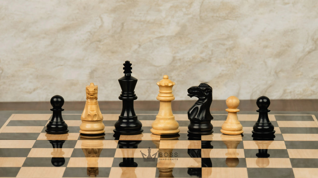 16” LUXURY EBONY TRAVEL FOLDABLE MAGNETIC CHESS SET