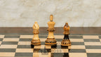 16” LUXURY EBONY TRAVEL FOLDABLE MAGNETIC CHESS SET WITH BURNT CHESS PIECES