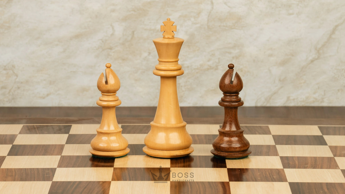 6” JUMBO ROYAL KNIGHT STAUNTON CHESS PIECES