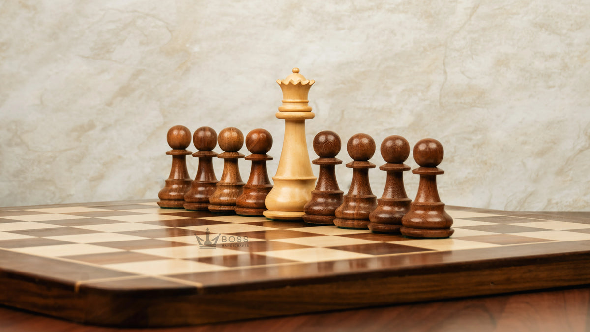 6” JUMBO ROYAL KNIGHT STAUNTON CHESS PIECES