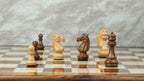 3.4” MEGHDOOT STAUNTON WEIGHTED GOLDEN ROSEWOOD CHESS PIECES