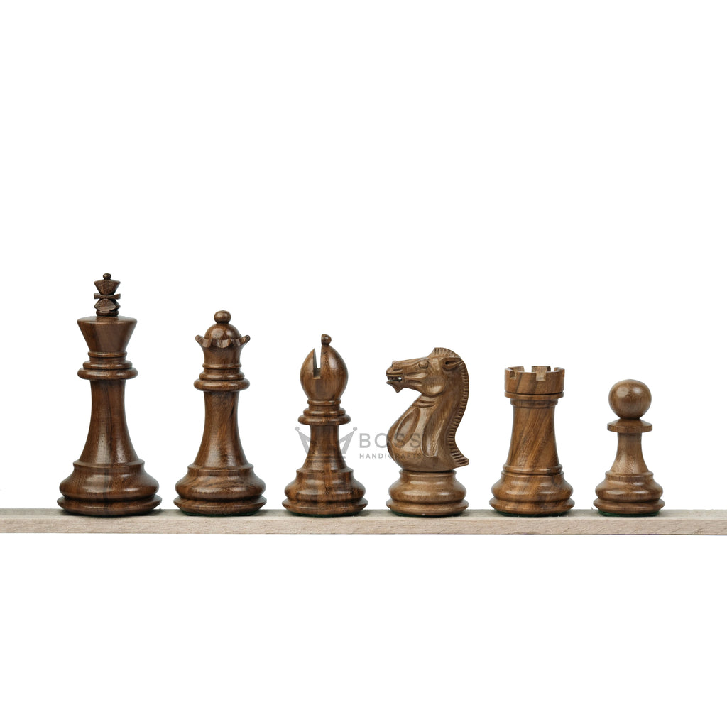4.2” ROYAL KNIGHT STAUNTON WEIGHTED WOODEN CHESS PIECES