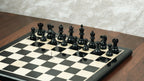 3” ROYAL KNIGHT STAUNTON EBONISED WEIGHTED CHESS PIECES