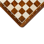 16” GOLDEN ROSEWOOD CHESSBOARD WITH NOTATION 45mm SQUARE