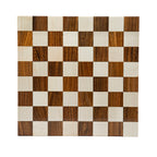 16” BORDERLESS HARDWOOD CHESSBOARD - 50mm SQUARE