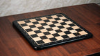 21” EBONY & MAPLE WOOD CHESSBOARD WITH NOTATIONS- 55mm SQUARE