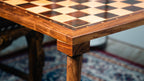21” GOLDEN ROSEWOOD PRINTED CHESSBOARD PORTABLE TABLE 55mm Square size