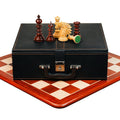 4.4” ARTHUR KNIGHT LUXURY STAUNTON CHESS PIECES WITH 21” PADAUK WOOD CHESSBOARD & STORAGE BOX