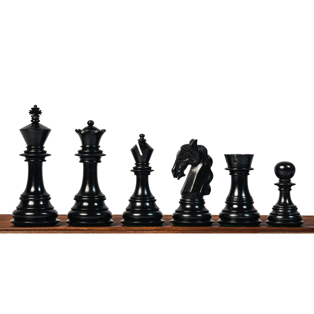 4.5” COLUMBIAN LUXURY STAUNTON EBONY TRIPLE WEIGHTED CHESS PIECES