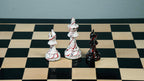 4.1” PAINTED ROYAL KNIGHT STAUNTON TRIPLE WEIGHTED CHESS PIECES