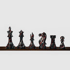 4.1” PAINTED ROYAL KNIGHT STAUNTON TRIPLE WEIGHTED CHESS PIECES