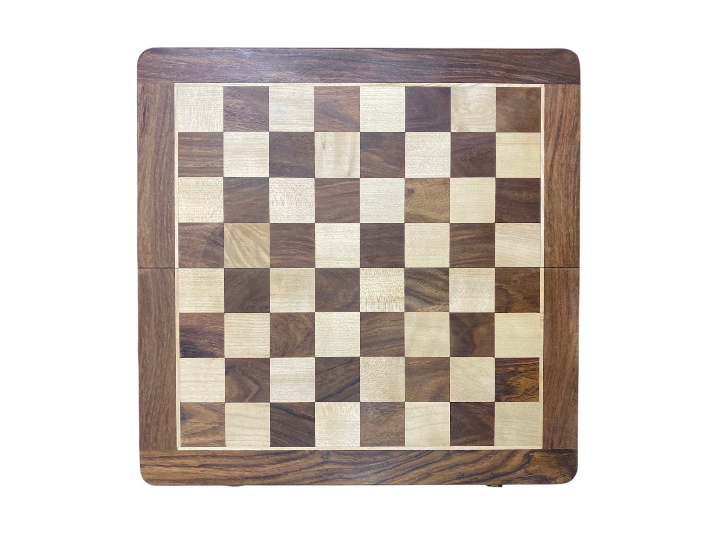 16” FOLDING CHESS BOARD AND STORAGE BOX FOR CHESS PIECES UPTO 4”
