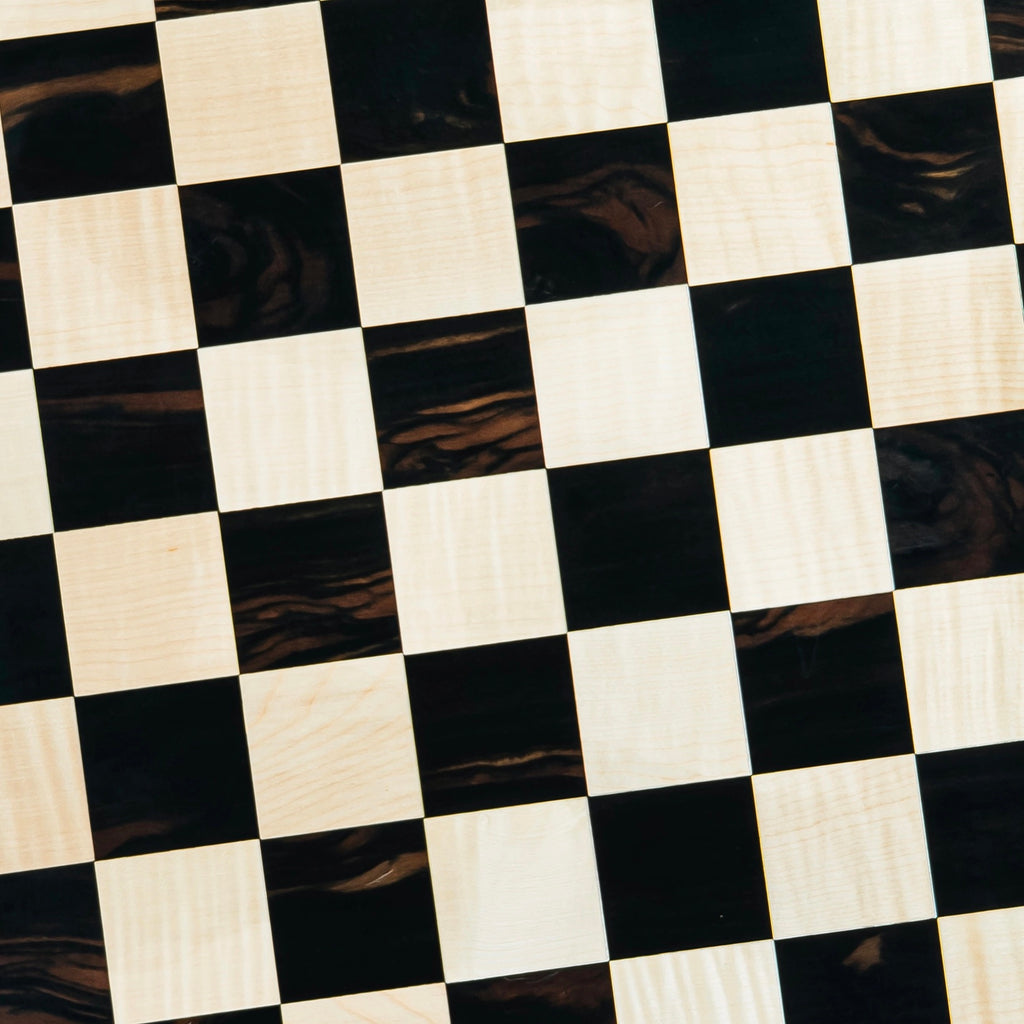 17” EBONY STYLE CHESSBOARD WITH NOTATIONS 45mm SQUARE