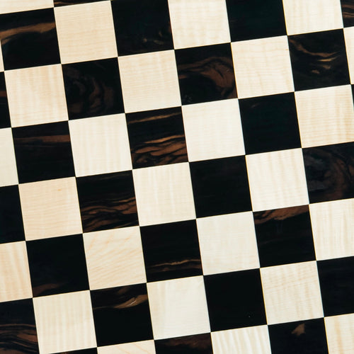 17” EBONY STYLE CHESSBOARD WITH NOTATIONS 45mm SQUARE