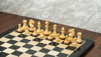 3.9” REPRODUCED BOHEMIAN EBONISED TRIPLE WEIGHTED CHESS PIECES
